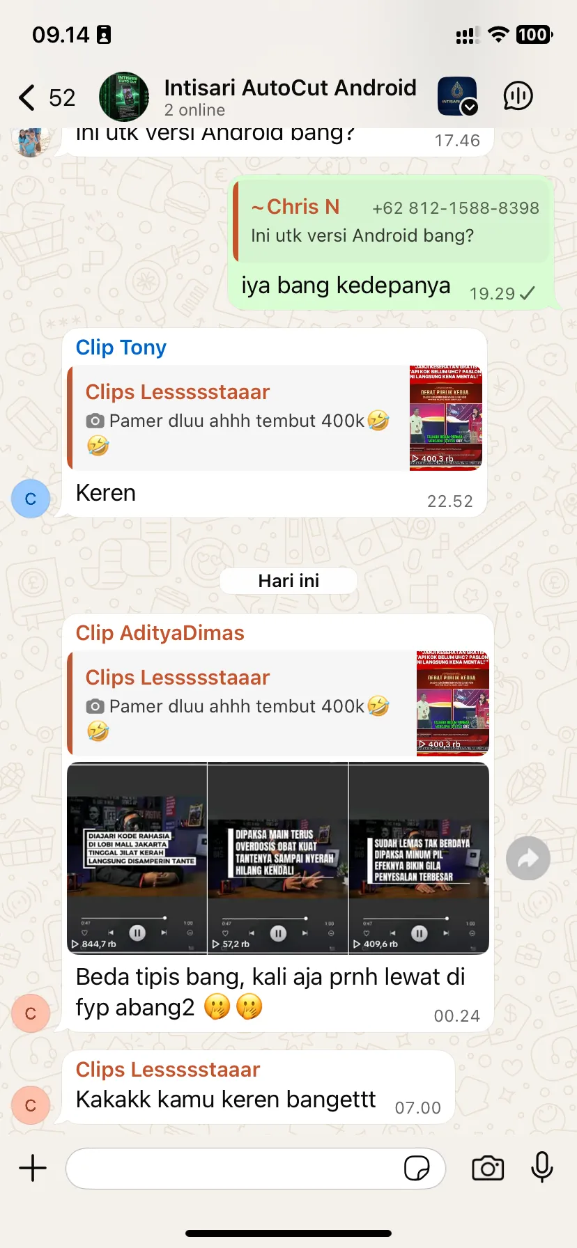 Testimoni 1